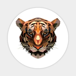 Vector illustration of tiger head mascot Magnet